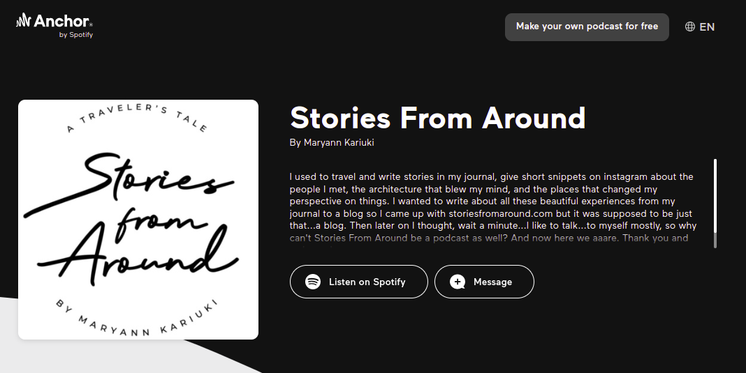 podcasts page